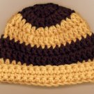 CROCHETED BABY CAP "LITTLE BUMBLE BEE" NEWBORN SIZE