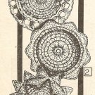 Crochet - Glass or Wine Coasters (ref: e1009c)