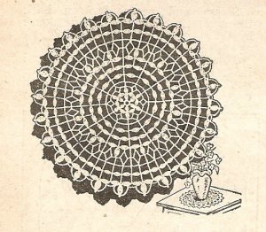 Crochet - Round Doily (ref: e1020c)