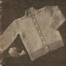 Knit  - Infant's Cardigan Sweater (ref: e1052k)