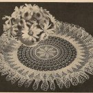 Crochet - Sunburst Ruffled Doily (ref: e1065c)