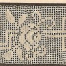 Crochet - Vining Rose and Trellis Edging/Insertion (ref: e1071c)