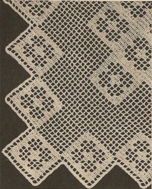 Crochet - Mosaic Scarf (ref: e1078c)