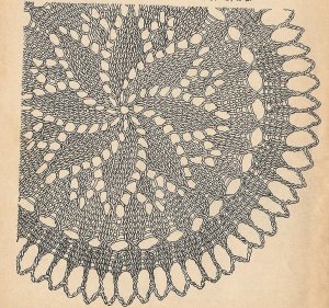Knit  - Flower Doily (ref: e1089k)