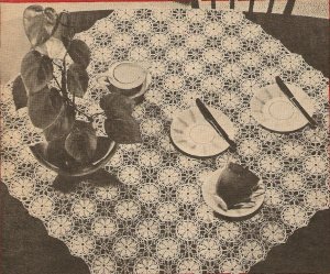 Crochet - Tea Cloth (ref: e1090c)