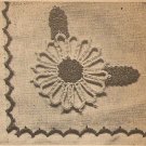 Tatted - Place Mat Flower Applique (ref: e1108t)