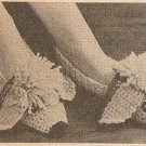 Crochet - Pink Poodle Slippers (ref: e1121c)