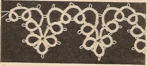 Tatted - Cloverleaf Scallop Edging (ref: e1142t)