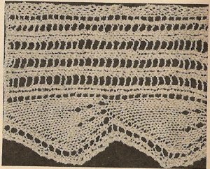 Knit  - Wide Lacy Edging (ref: e1145k)