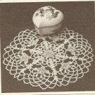 Tatted - Doily with Pink Flowers (ref: e1202t)