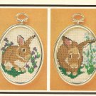 Cross Stitch - Twin Bunnies (ref: e1204cs)