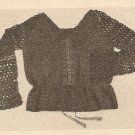Crochet - Embroidered Drawstring Blouse (ref: e1207c)
