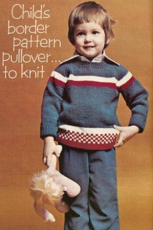 Knit  - Child's Crew Neck Pullover (ref: e1214k)