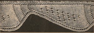 Knit  - Pineapple Edging (ref: e1222k)