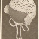 Tatted - Infant's Bonnet (ref: e1276t)