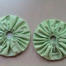 Pair - GIANT Quilting Yo-Yo's - Mint Green