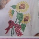 Countless Cross Stitch Color Iron-On Transfer Kit SUNFLOWERS