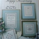 HAPPY ANNIVERSARY - Leisure Arts Leaflet 995 Cross Stitch