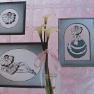 Mimes Pierrot Clown FACES - Cross Stitch