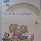 Cross-Stitch * Designs by Gloria & Pat "God's In His Heaven..."