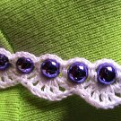 Purple Beaded Crochet Garland - 36 Feet