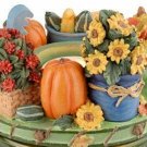 Old Virginia Candle Topper Capper ACORN & LEAVES