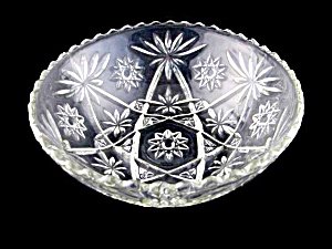 Anchor Hocking Early American Prescut Eapc glass Large Salad Bowl