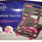 APOLLO 138 PIECE PINK HOUSEHOLD TOOL KIT