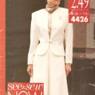 See & Sew Now #4426 Dress Suit Sewing Patterns Size 6-14 UNCUT