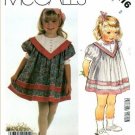 McCall's 2216 - Toddler Girls dress Sewing Pattern CUT