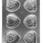 Wilton 6 Cavity Mini Embossed Heart Pan