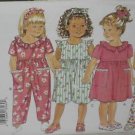 Butterick 3269 Toddler Dress Jumpsuit vintage sewing pattern CUT
