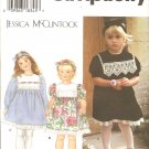 Simplicity 9835 Toddler Girls dress Sewing Pattern UNCUT