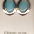 WOMEN'S STERLING SILVER MOONSTONE EARRINGS