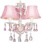 Pink Mini Chandelier Shade by Villa Bacci
