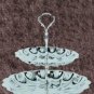 Plate Rack 2-Tier Buffet Server Chrome Antique 1950's