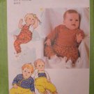 Simplicity 9647 Sewing pattern Baby sleepers layette outfit