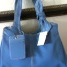 Liz Claiborne blue microfiber purse