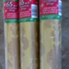 Christmas Gold gift wrapping Paper Roll, x 65 Sq Feet, 1 Roll