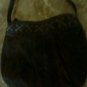 Brown suede purse