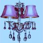 Lavender purple Mini Chandelier Shade by Villa Bacci