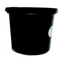 Miller Mfg Co Inc Flat Back Plastic Bucket (p20fbblack)