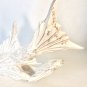 Vintage 1990's PIER ONE Washed Solid Wood Hand Carved Fish Sculpture by Artisans in Philippines