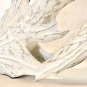 Vintage 1990's PIER ONE Washed Solid Wood Hand Carved Fish Sculpture by Artisans in Philippines