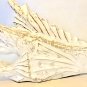 Vintage 1990's PIER ONE Washed Solid Wood Hand Carved Fish Sculpture by Artisans in Philippines