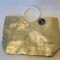 Gold Anchors Away Beach Cruise Travel Tote Clutch Shoulder Bag