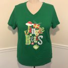 Merry Christmas T-Shirt Ugly Christmas Shirts- Jingle Bells - 2X (18/20) 2XL - 18W/20W