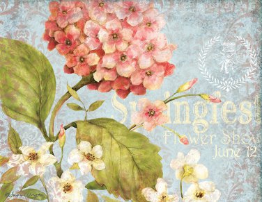 Lang Perfect Timing Pink Hydrangea Boxed Notecard by Susan Winget, 4" x 5", 13 Cards & 13 Envelopes
