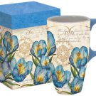 Lang Blue Crocus Latte Coffee / Tea Mug, 18 oz.