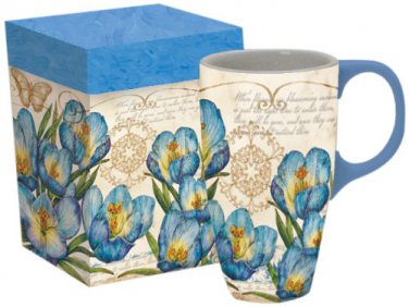 Lang Blue Crocus Latte Coffee / Tea Mug, 18 oz.